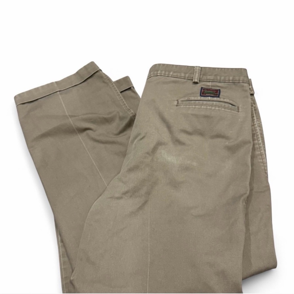 Duxbak Pleated Chino Pants Khaki 40x32‎ Vintage Style Work Office Casual